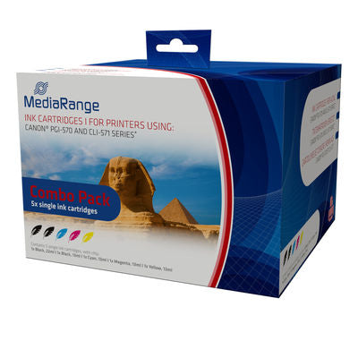 MediaRange Ink for Canon PGI-570 and CLI-571 printers, Set 5