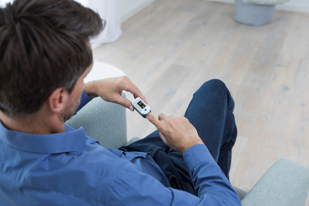 Medisana PM 100 heart rate monitor Finger Silver, White