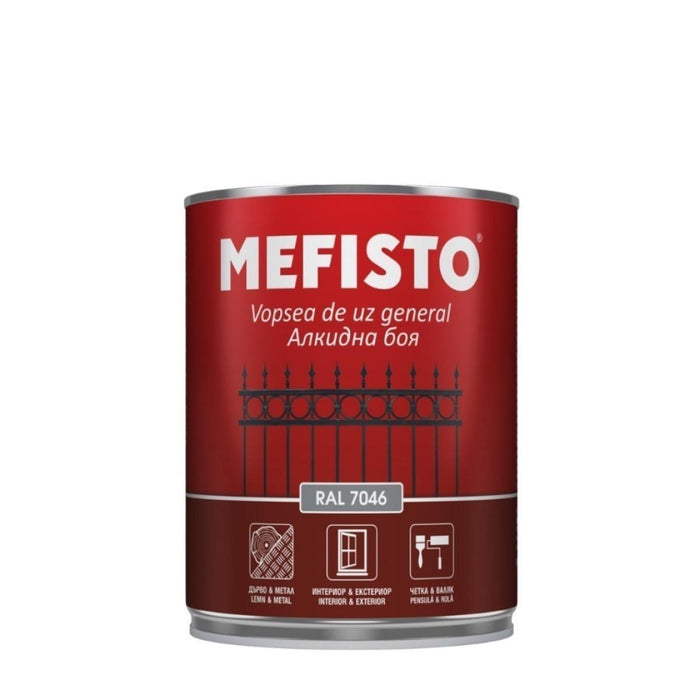 ALKYD PAINT MEFISTO 0.65 ST. BROWN 8012