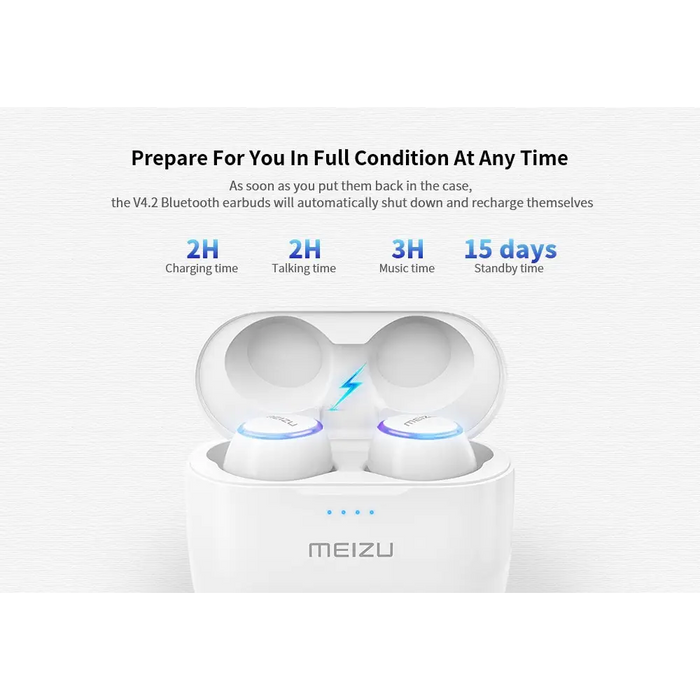 Meizu POP Wireless Sport TWS Earphones with Powerbank Case Bluetooth 4.2 - Wireless Earphones