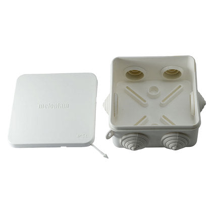 JUNCTION BOX 100/100/50 MELOPLAM moisture resistant (10/10/5 cm)