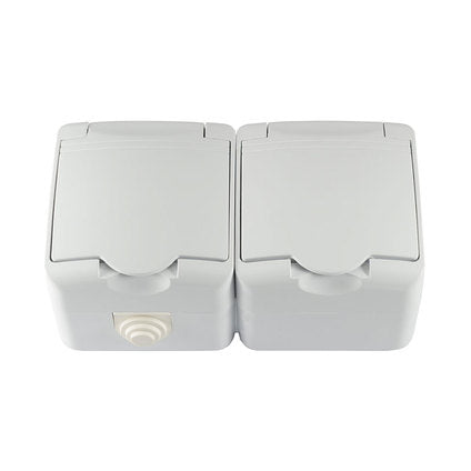 CONTACT IP44 DOUBLE WHITE MELOPLAM TONI