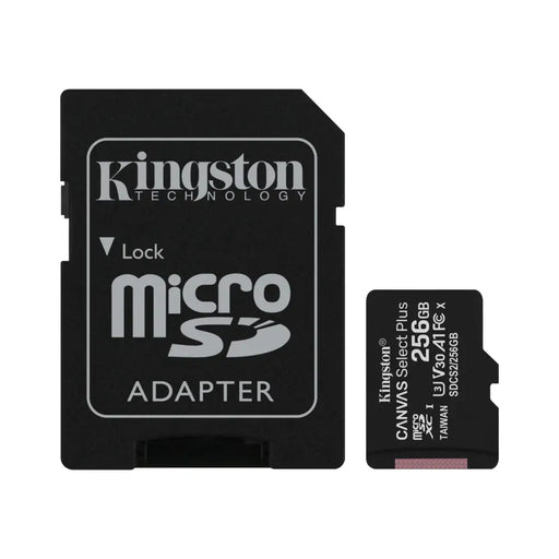Memory card Kingston Canvas Select Plus microSDXC 256GB - Памети SD<<<Памети<<<Компоненти<<<ALSO&&&Карти памет<<<Фото и