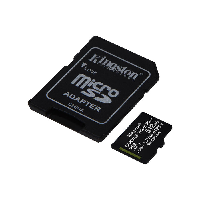 Memory card Kingston Canvas Select Plus microSDXC 512GB - Памети SD<<<Памети<<<Компоненти<<<ALSO&&&Карти памет<<<Фото и