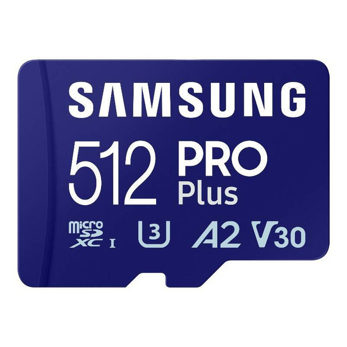 Memory card Samsung Pro PLUS microSDXC 512GB 180/130 MB/s UHS-I U3 (MB-MD512SA/EU) - Memory cards<<<GSM