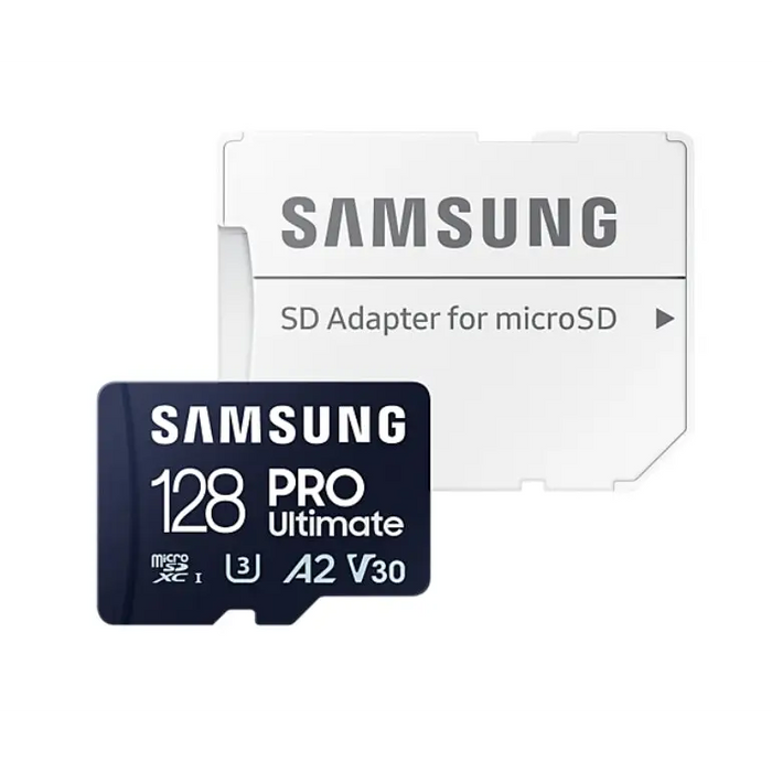 Memory card Samsung PRO Ultimate microSDXC UHS-I 128GB Adapter - Micro SD Cards with Adaptor<<<SAMSUNG памети SSD и
