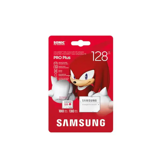Memory card Samsung SONIC PRO PLUS microSDXC UHS-I 128GB Adapter - Карти памет<<<Фото и видео