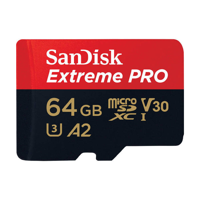 Memory card SANDISK EXTREME PRO microSDXC 64GB 200/90 MB/s UHS-I U3 (SDSQXCU-064G-GN6MA) - Memory cards<<<GSM