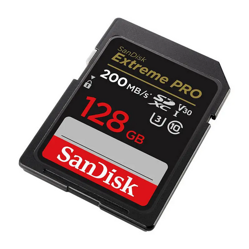 Memory card SANDISK EXTREME PRO SDXC 128GB 200/90 MB/s UHS-I U3 (SDSDXXD-128G-GN4IN) - Memory cards<<<GSM