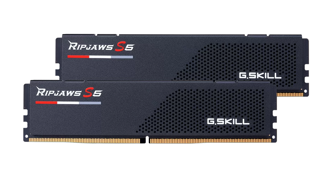 Memory G.SKILL Ripjaws S5 Black 32GB(2x16GB) DDR5 6400MHz CL32 F5-6400J3239G16GX2-RS5K - Памети<<<Компютърни