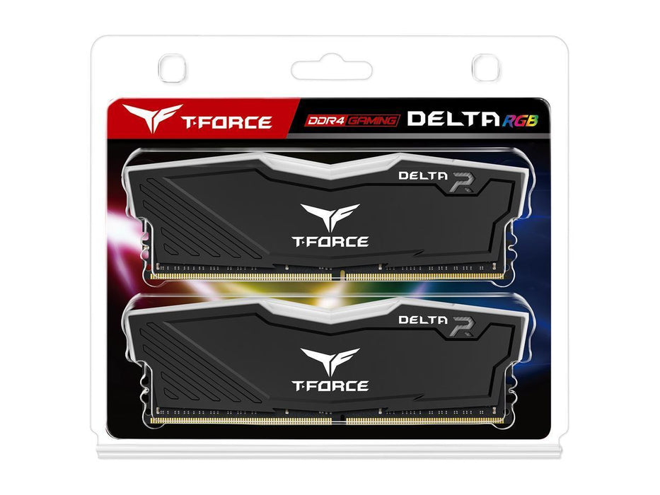 Memory Team Group T-Force Delta RGB Black DDR4 32GB (2x16GB) 3600MHz 1.35V - Памети<<<Компютърни компоненти<<<ValiAPI