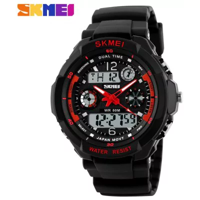 Men waterproof analog-digital LED watch Skmei 0931 - red / Big - Men’s Watches