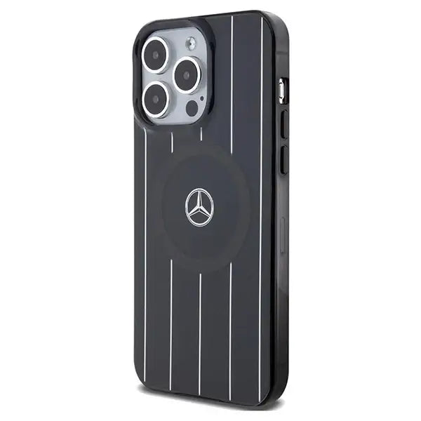 Mercedes Double Layer Crossed Lines MagSafe case for iPhone 15 Pro Max - black - Cell phone cases and covers<<<HurtelXML