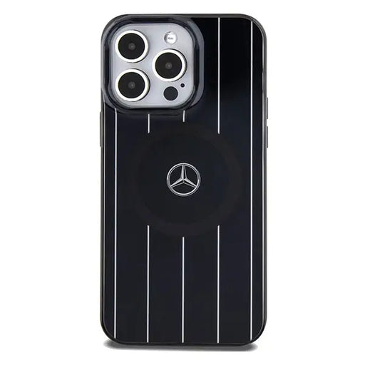 Mercedes Double Layer Crossed Lines MagSafe case for iPhone 15 Pro - black - Cell phone cases and covers<<<HurtelXML
