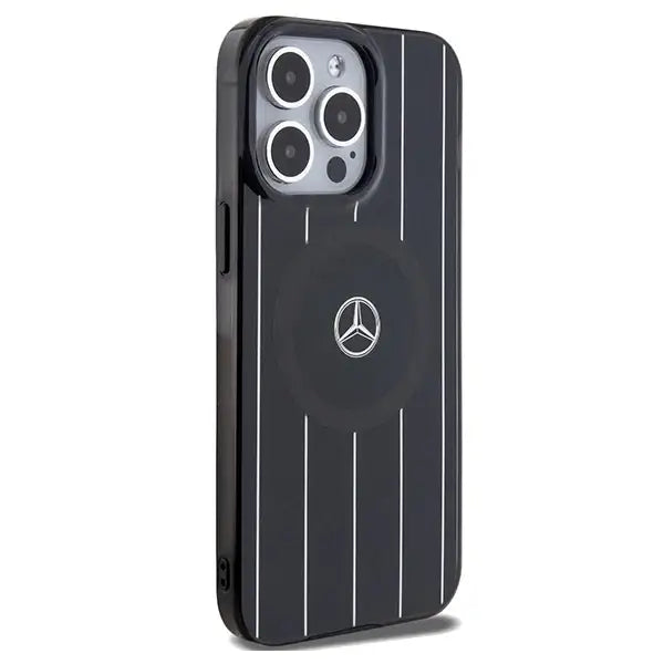 Mercedes Double Layer Crossed Lines MagSafe case for iPhone 15 Pro Max - black - Cell phone cases and covers<<<HurtelXML