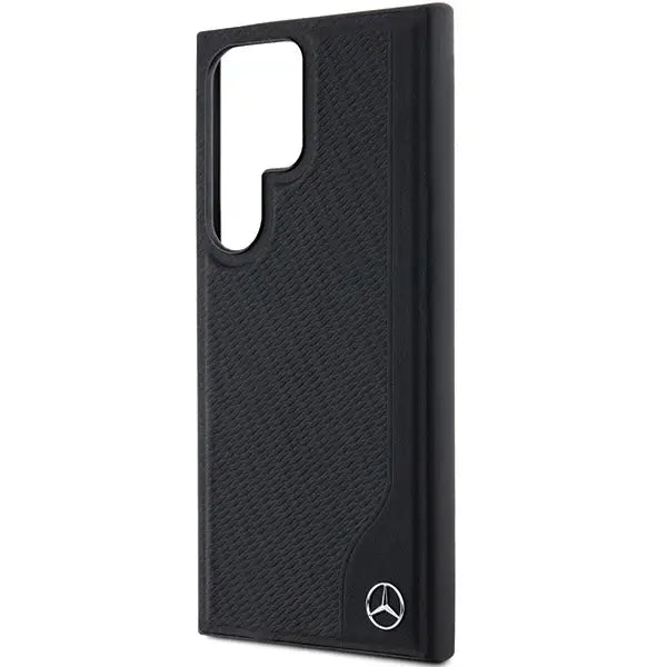 Mercedes Leather Debossed Line MagSafe case for Samsung Galaxy S24 Ultra - black - Cell phone cases
