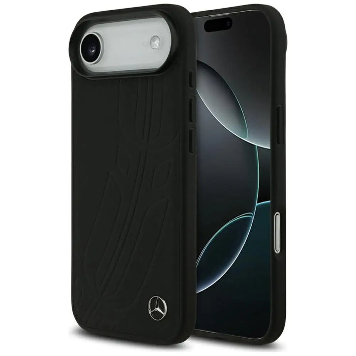 Mercedes Leather Large Laurel Leave MagSafe case for iPhone Air - black - Cell phone cases and covers<<<HurtelXML