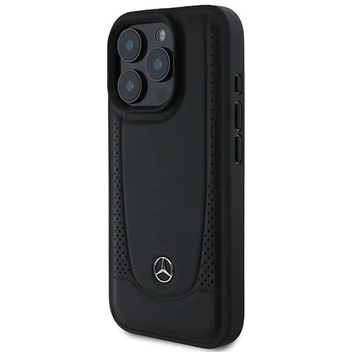 Mercedes Leather Urban Case for iPhone 16 Pro Max - Black - Cell phone cases and covers<<<HurtelXML