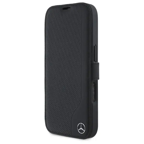 Mercedes Leather Wood Imitation iPhone 16 Pro Case - Black - Cell phone cases and covers<<<HurtelXML