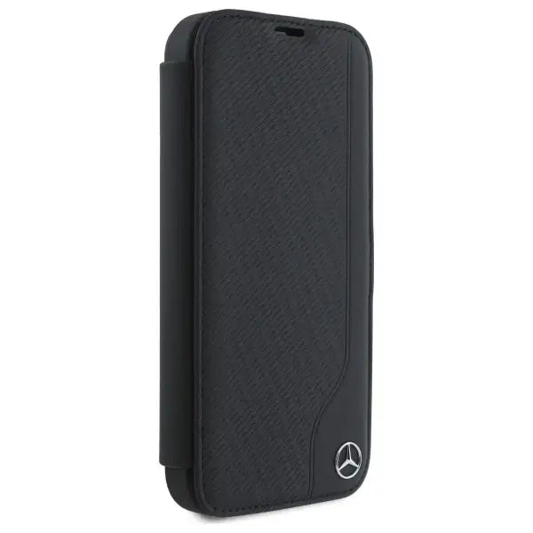 Mercedes Leather Wood Imitation iPhone 16 Pro Case - Black - Cell phone cases and covers<<<HurtelXML