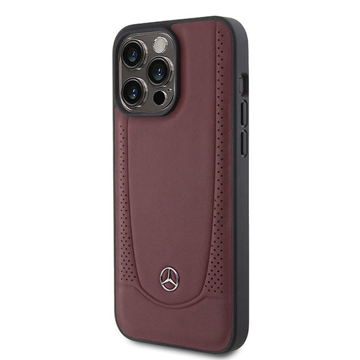 Mercedes MEHCP15LARMRE iPhone 15 Pro 6.1’’ red/red hardcase Leather Urban Bengale - Cell phone cases
