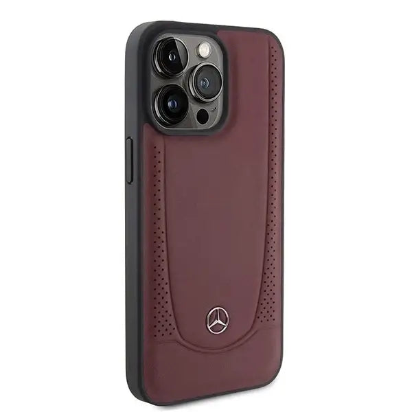 Mercedes MEHCP15XARMRE iPhone 15 Pro Max 6.7’’ red/red hardcase Leather Urban Bengale - Cell phone cases