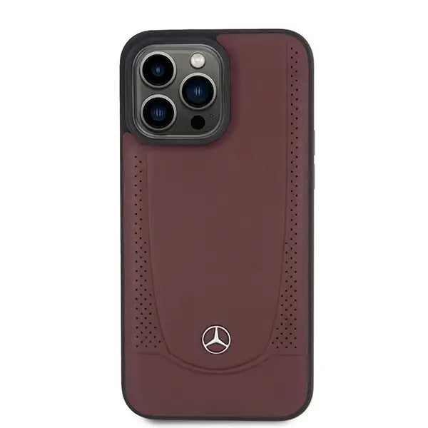Mercedes MEHCP15XARMRE iPhone 15 Pro Max 6.7’’ red/red hardcase Leather Urban Bengale - Cell phone cases
