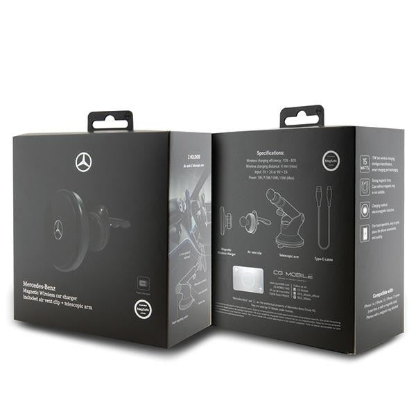 Mercedes MEMWCCK magnetic holder for grille/window black/black Silver Stars MagSafe - Cell phone holders<<<HurtelXML