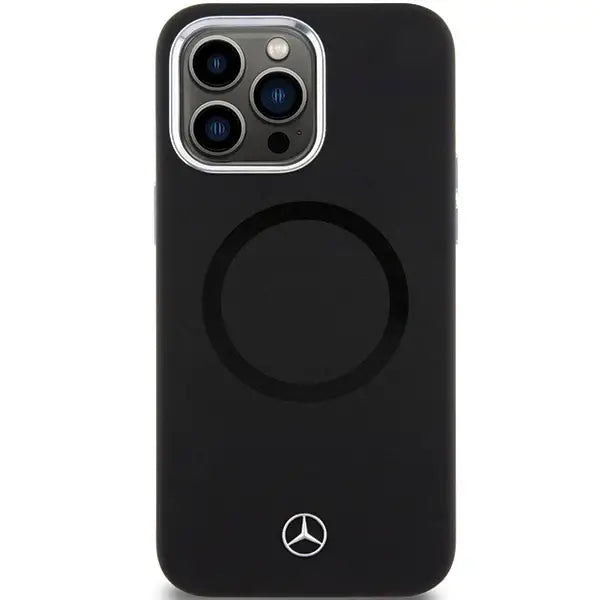 Mercedes Silicone Bicolor MagSafe case for iPhone 15 Pro - black - Cell phone cases and covers<<<HurtelXML