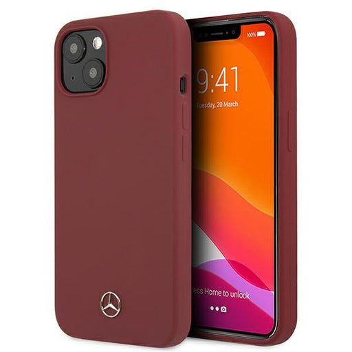Mercedes Silicone Line Case for iPhone 13 mini - Red - Cell phone cases and covers<<<HurtelXML