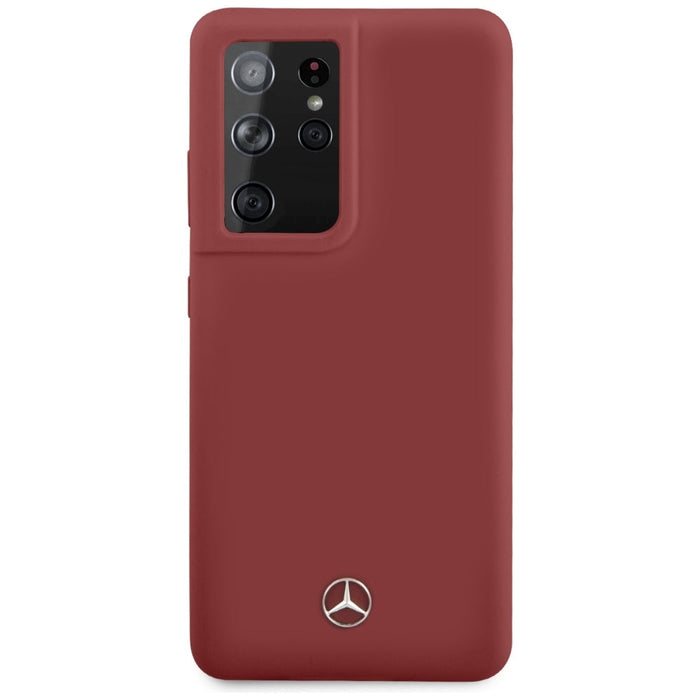 Mercedes Silicone Line Case for Samsung Galaxy S21 Ultra - Red - Cell phone cases and covers<<<HurtelXML