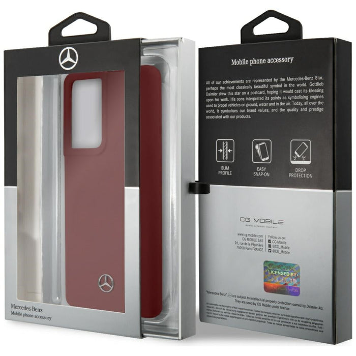 Mercedes Silicone Line Case for Samsung Galaxy S21 Ultra - Red - Cell phone cases and covers<<<HurtelXML