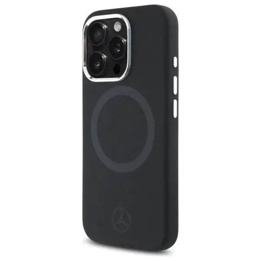 Mercedes Silicone Tonal Logo MagSafe iPhone 16 Pro Max Case - Black - Cell phone cases and covers<<<HurtelXML