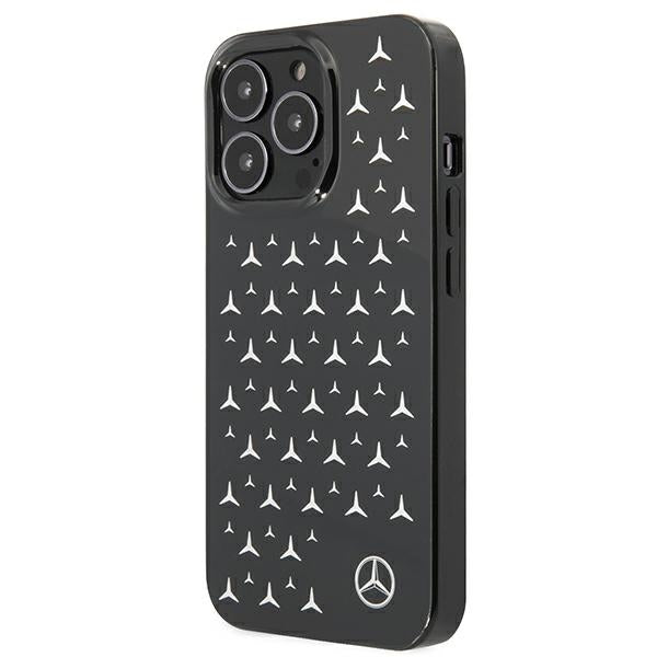 Mercedes Silver Stars Pattern Case for iPhone 13 Pro / iPhone 13 - Black - Cell phone cases and covers<<<HurtelXML
