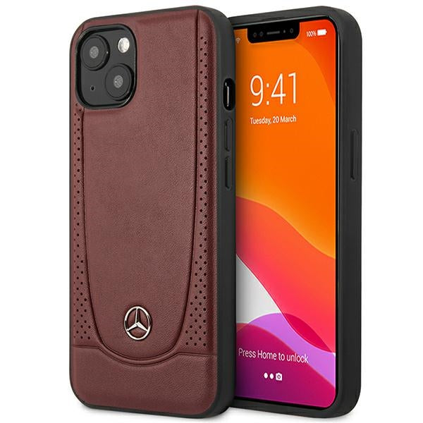 Mercedes MEHCP14MARMRE iPhone 14 Plus 6.7 &quot;red / red hardcase Leather Urban Bengale