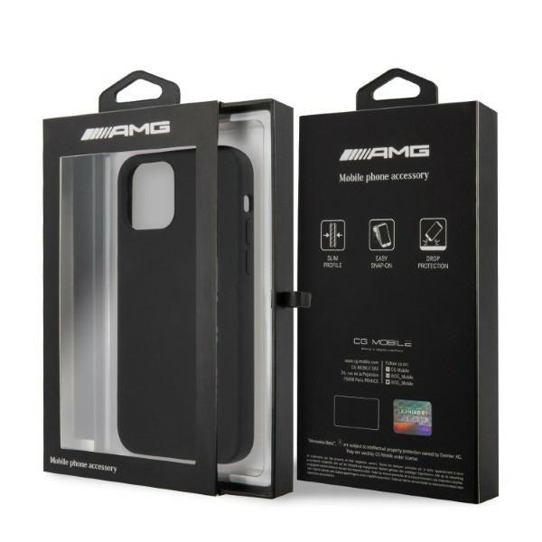 AMG Silicone Big Logo case for iPhone 12 Pro Max - black