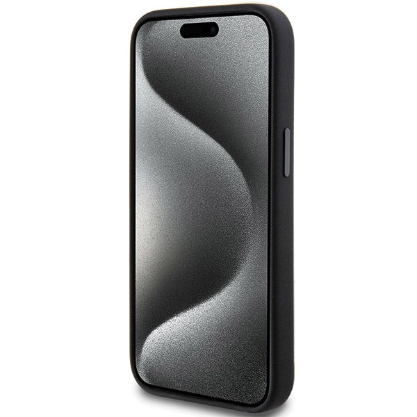 AMG Silicone Large Rhombuses Pattern MagSafe Case for iPhone 15 Plus / 14 Plus - Black