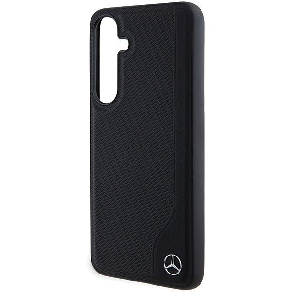 Mercedes Leather Debossed Line MagSafe case for Samsung Galaxy S24 - black