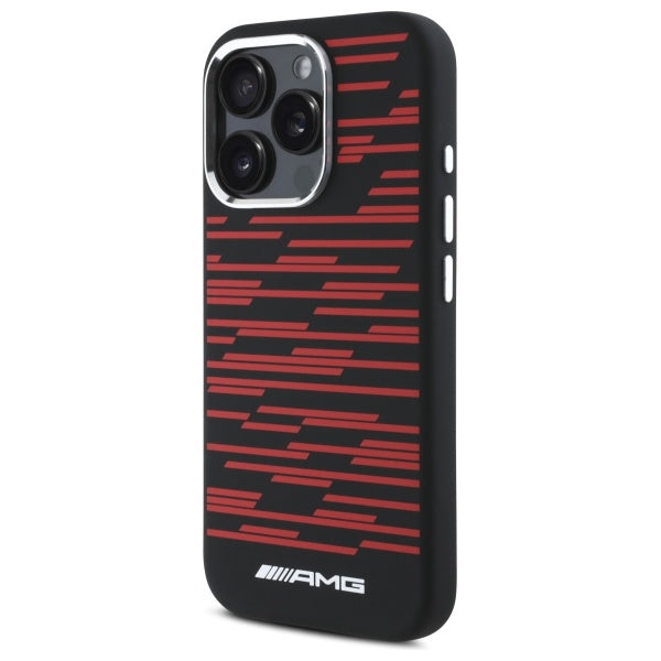 AMG Silicone Graphics MagSafe case for iPhone 16 Pro - black