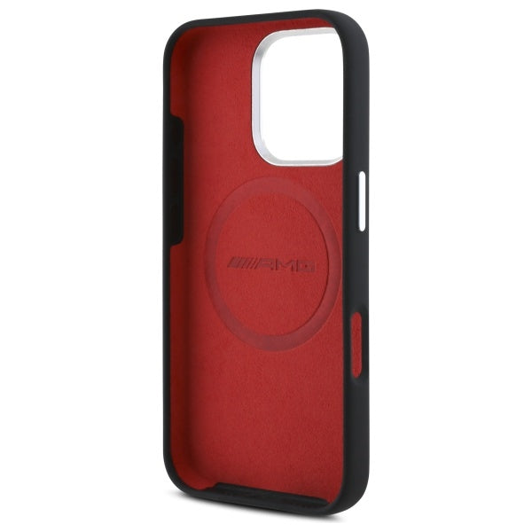 AMG Silicone Graphics MagSafe Case for iPhone 16 Pro Max - Black