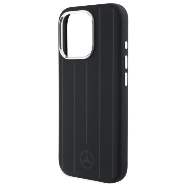 Mercedes MEHMP16L23SUVSK iPhone 16 Pro 6.3" black/black hardcase Silicone Vertical Tonal Stripes MagSafe