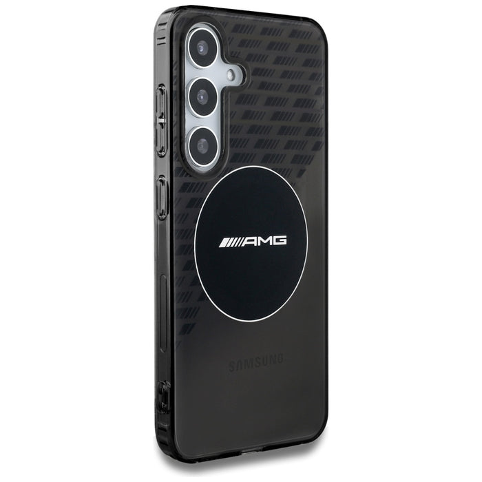 AMG Transparent Rhombs MagSafe Case for Samsung Galaxy S25 - Black