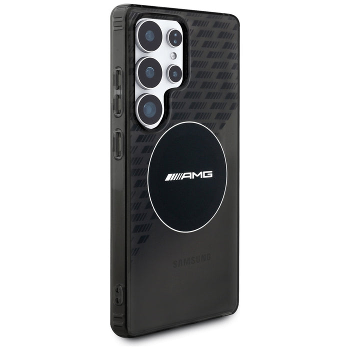 AMG Transparent Rhombs MagSafe Case for Samsung Galaxy S25 Ultra - Black