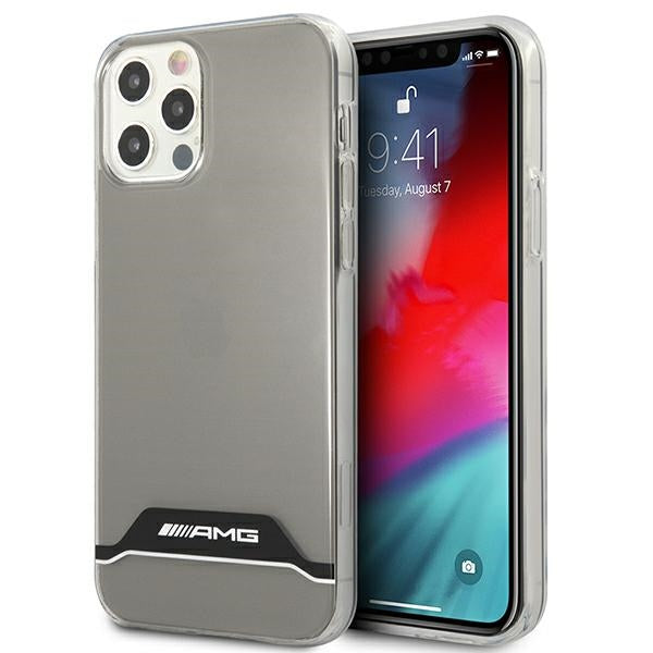 AMG Electroplate Black&amp;White Case for iPhone 12 / 12 Pro - Transparent