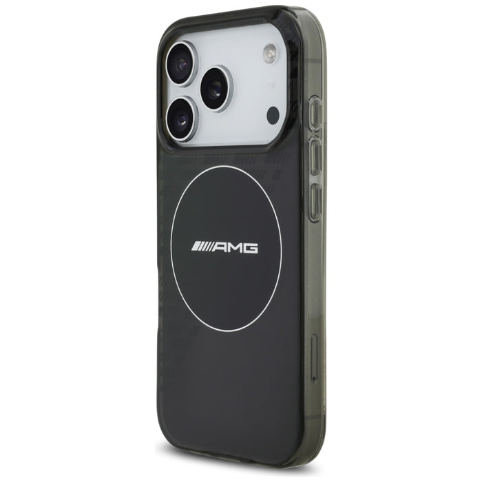 AMG Double Layer Transparent Smocked MagSafe Case for iPhone 17 Pro - Black