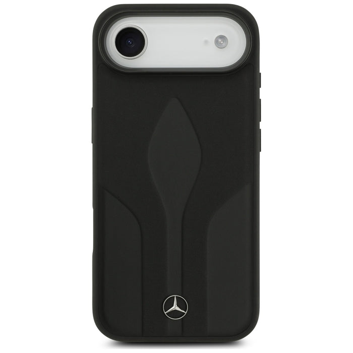 Mercedes Leather The Move MagSafe case for iPhone 17 Air - black