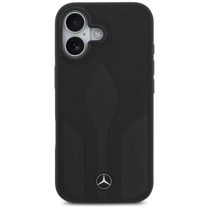 Mercedes Leather The Move MagSafe case for iPhone 17 - black