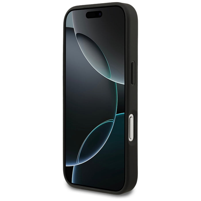Mercedes Leather Laurel Leaves MagSafe Case for iPhone 17 Pro - Black