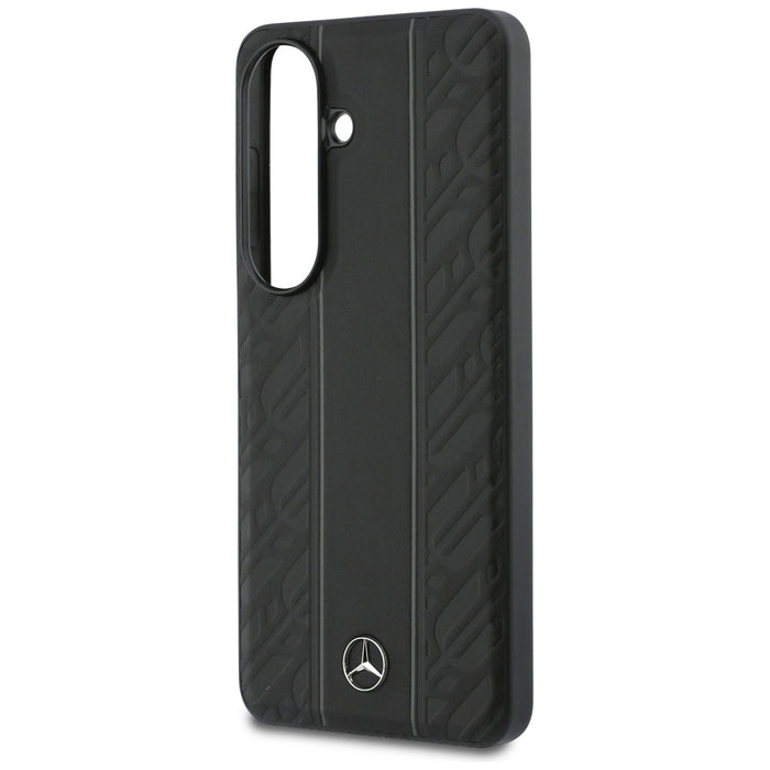 Mercedes Laurel Leaves Vertical Stripes MagSafe Case for Samsung Galaxy S26 - Black