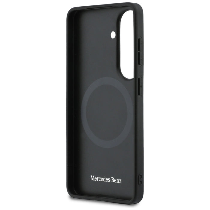 Mercedes Laurel Leaves Vertical Stripes MagSafe Case for Samsung Galaxy S26 - Black